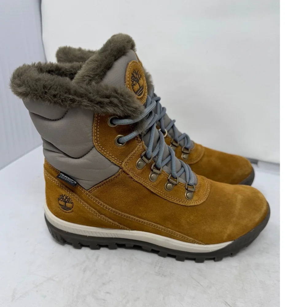 🔥Timberland‎ 🤎Mount Hope Waterproof Winter Boots Suede Primaloft insulated-9 - Picture 2 of 10